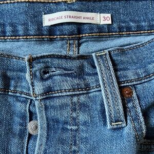 Levis ribcage straight ankle 30